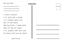 Load image into Gallery viewer, I’d Prick You Cacti Love Note Post