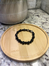 Load image into Gallery viewer, Black Rutilated Quartz &amp; Black Onyx Bracelet
