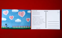 Load image into Gallery viewer, Heart Clouds Love Note Post
